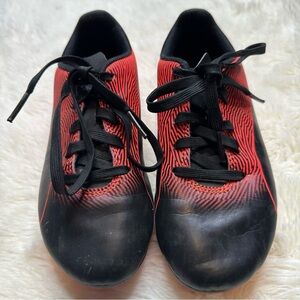 Puma Spirit II Cleats Red & Black Size 1